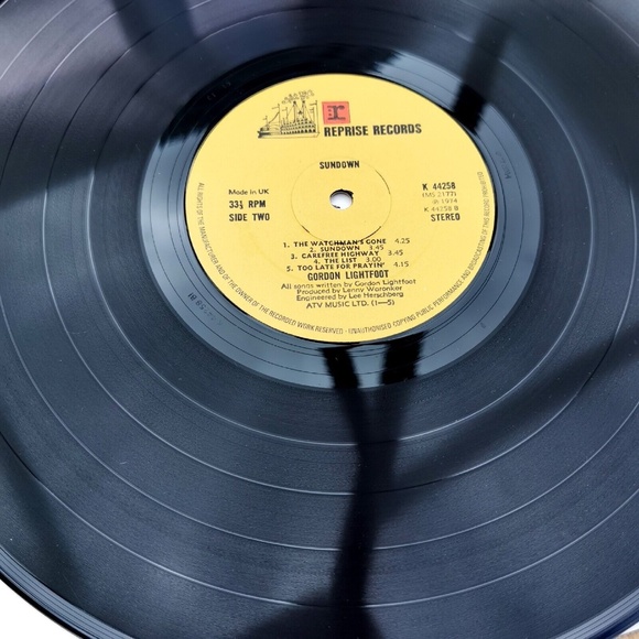Gordon Lightfoot - Sundown. Vinyl LP A1/B1 press, 1974. Near Mint - Picture 4 of 6